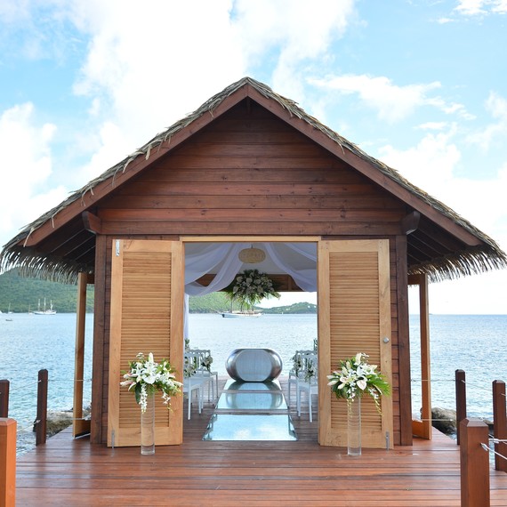 Sandals Resorts' first overwater wedding chapel in the Caribbean, exterior Sandals Resorts' first overwater wedding chapel in the Caribbean, exterior