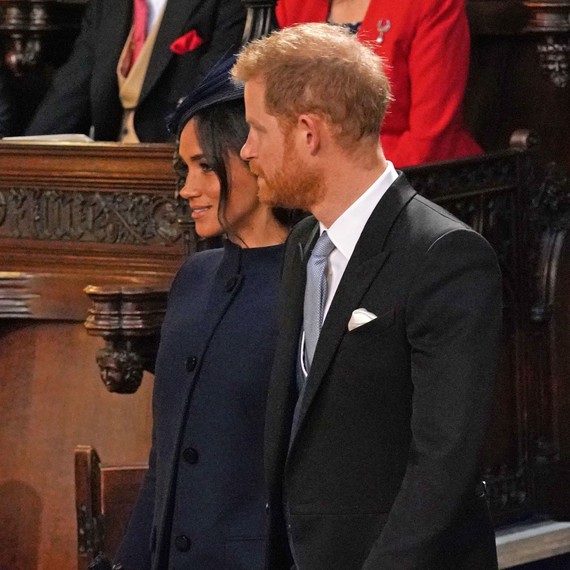 Meghan Markle and Prince Harry at Princess Eugenie's 2018 royal wedding Meghan Markle and Prince Harry at Princess Eugenie's 2018 royal wedding