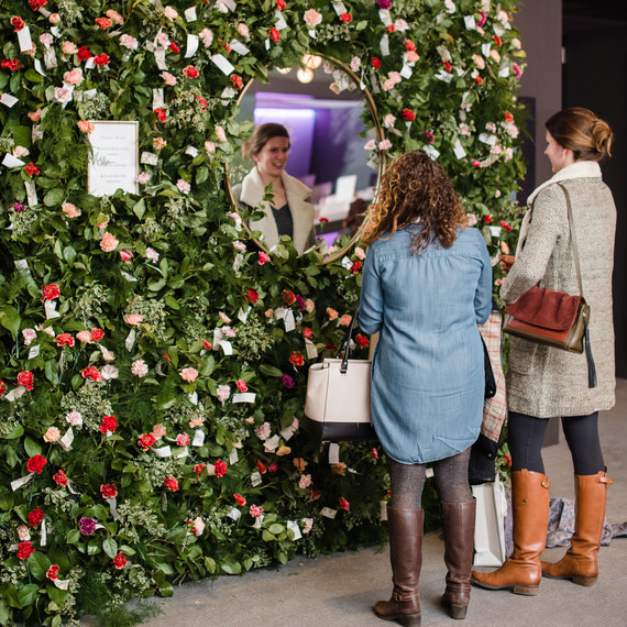 wedding party fleur chicago wishing flower wall wedding party fleur chicago wishing flower wall