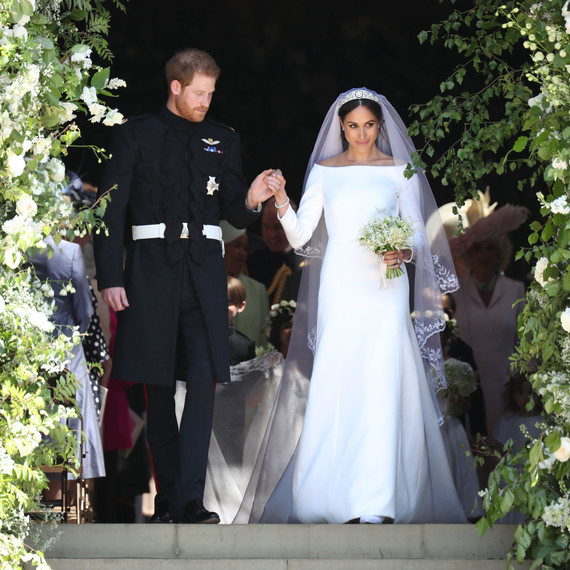 Prince Harry and Meghan Markle Leaving Church Prince Harry and Meghan Markle Leaving Church
